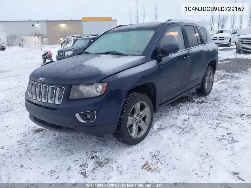 1C4NJDCB9ED729167 2014 Jeep Compass Limited