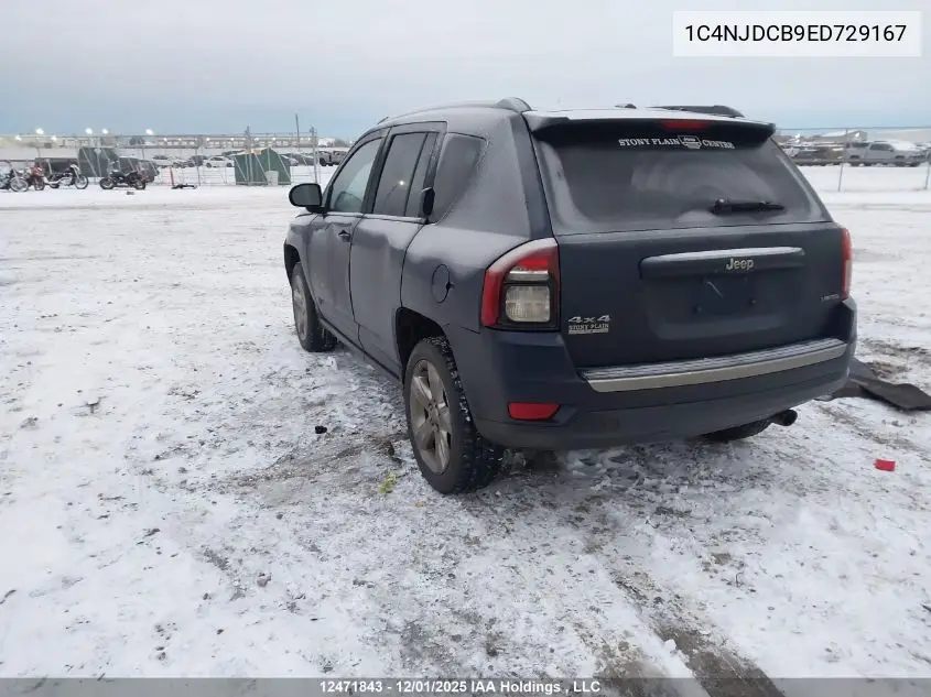 1C4NJDCB9ED729167 2014 Jeep Compass Limited
