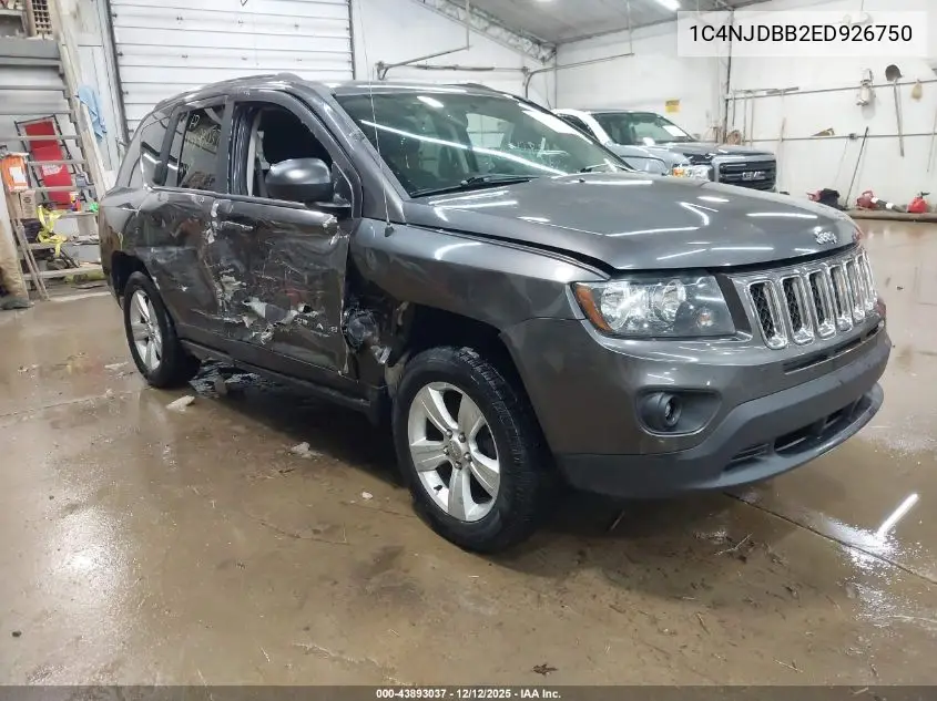 1C4NJDBB2ED926750 2014 Jeep Compass Sport