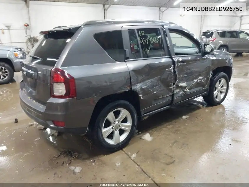 1C4NJDBB2ED926750 2014 Jeep Compass Sport