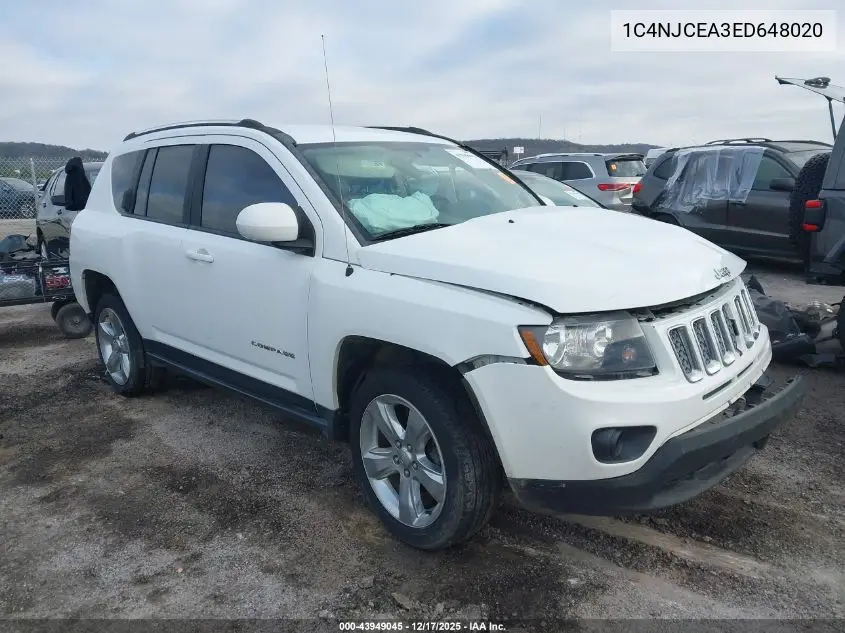 1C4NJCEA3ED648020 2014 Jeep Compass Latitude