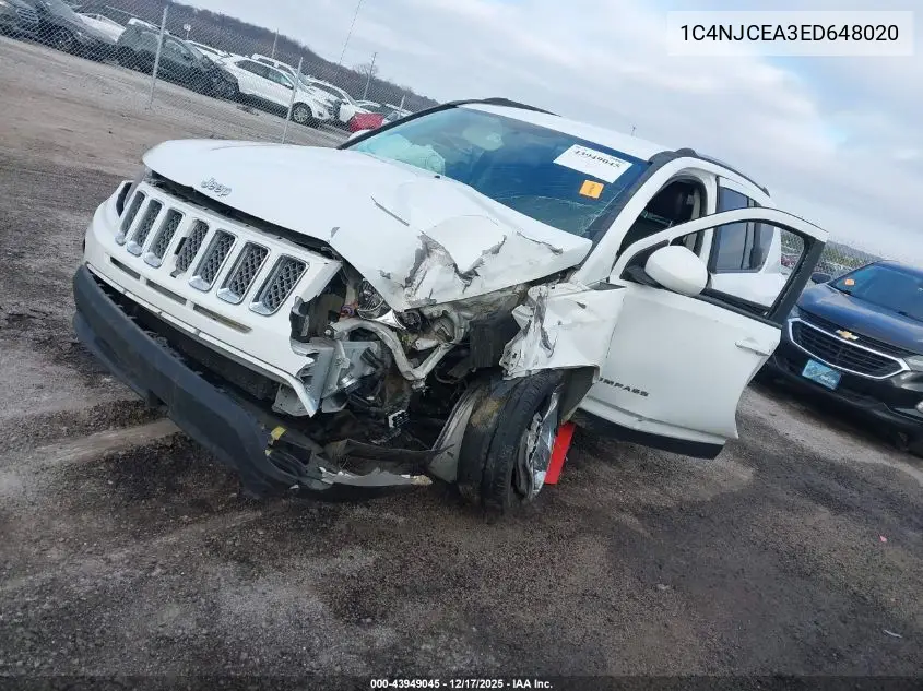 1C4NJCEA3ED648020 2014 Jeep Compass Latitude