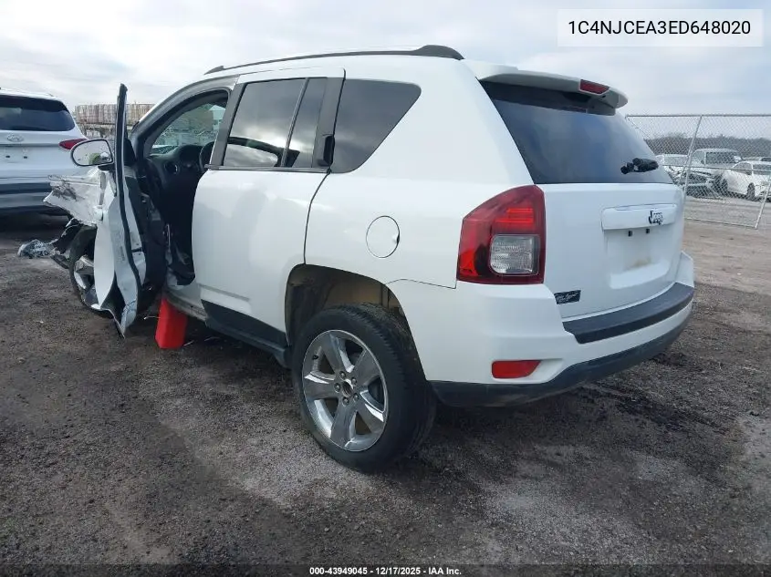 1C4NJCEA3ED648020 2014 Jeep Compass Latitude