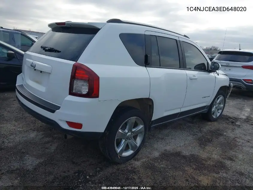 1C4NJCEA3ED648020 2014 Jeep Compass Latitude