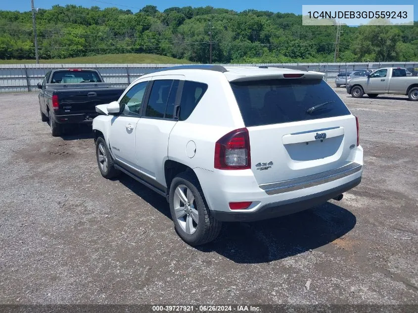 1C4NJDEB3GD559243 2016 Jeep Compass High Altitude Edition