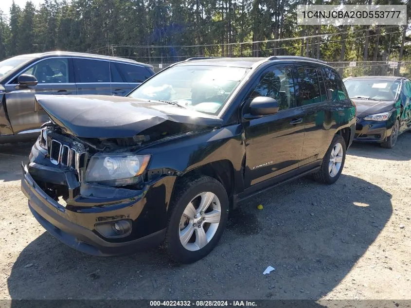 2016 Jeep Compass Sport VIN: 1C4NJCBA2GD553777 Lot: 40224332