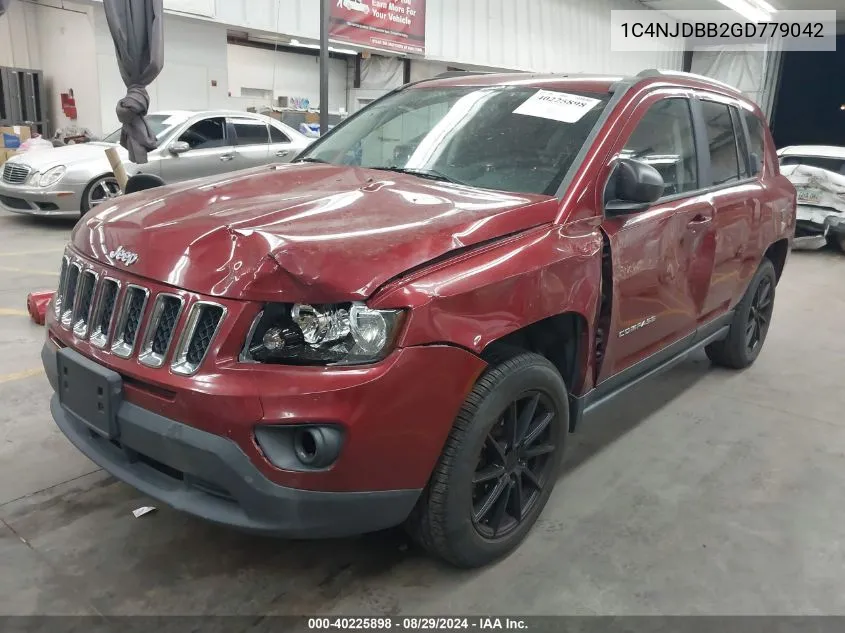 2016 Jeep Compass Sport VIN: 1C4NJDBB2GD779042 Lot: 40225898