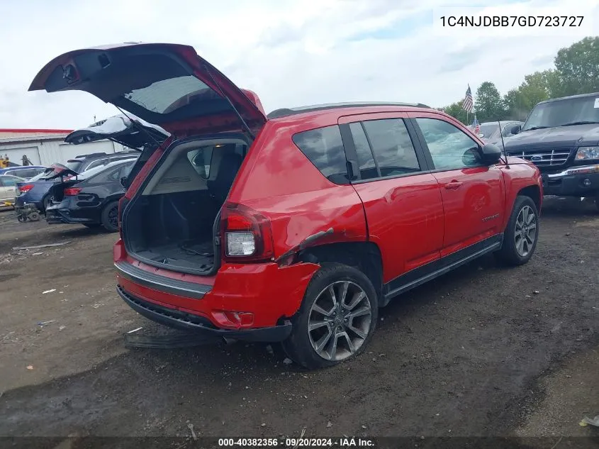 2016 Jeep Compass Sport Se VIN: 1C4NJDBB7GD723727 Lot: 40382356