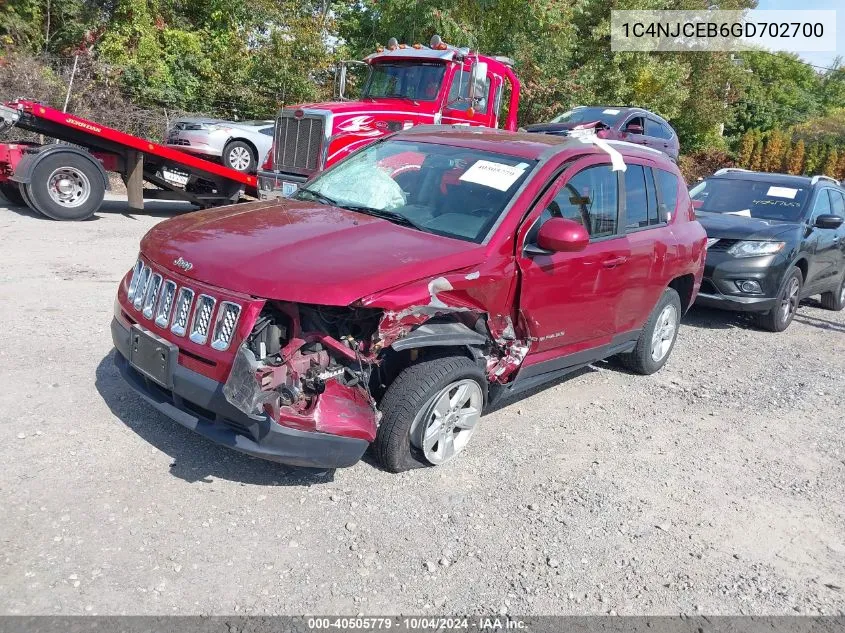 1C4NJCEB6GD702700 2016 Jeep Compass Latitude