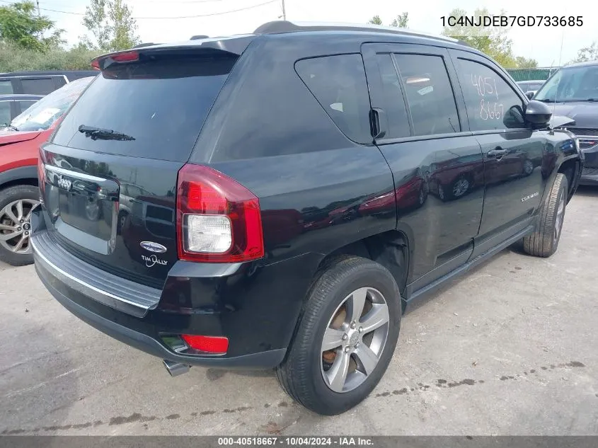 1C4NJDEB7GD733685 2016 Jeep Compass High Altitude Edition