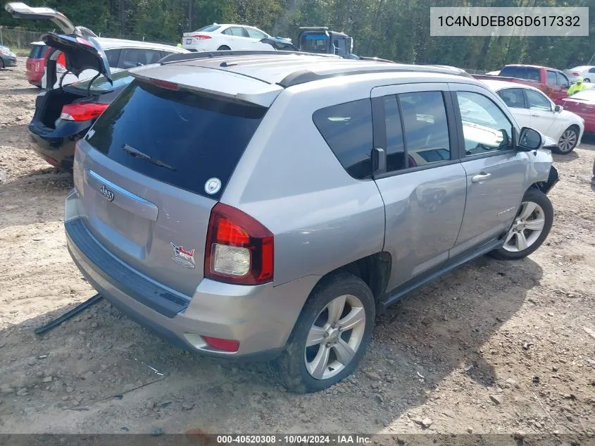 1C4NJDEB8GD617332 2016 Jeep Compass Latitude