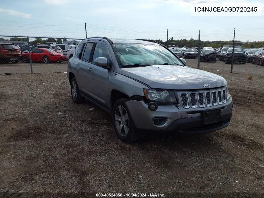 1C4NJCEA0GD720245 2016 Jeep Compass High Altitude Edition