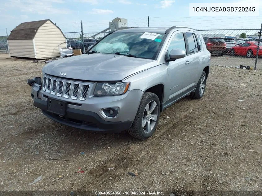 1C4NJCEA0GD720245 2016 Jeep Compass High Altitude Edition