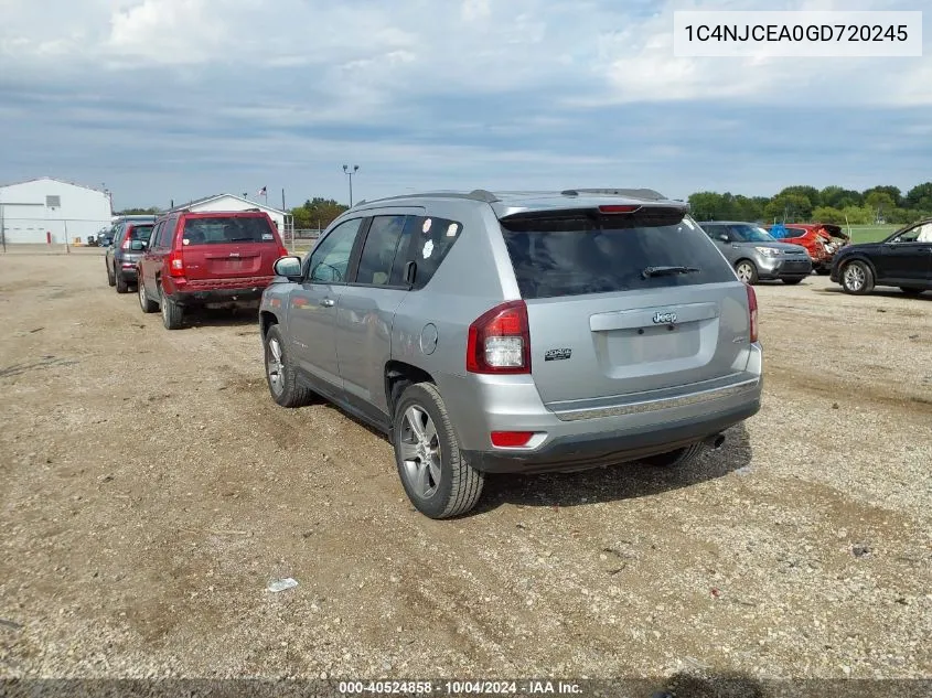 1C4NJCEA0GD720245 2016 Jeep Compass High Altitude Edition