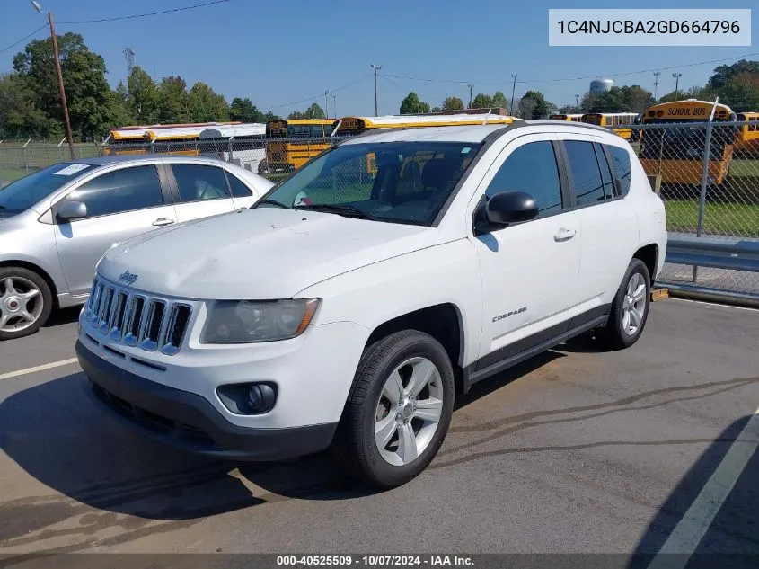 1C4NJCBA2GD664796 2016 Jeep Compass Sport