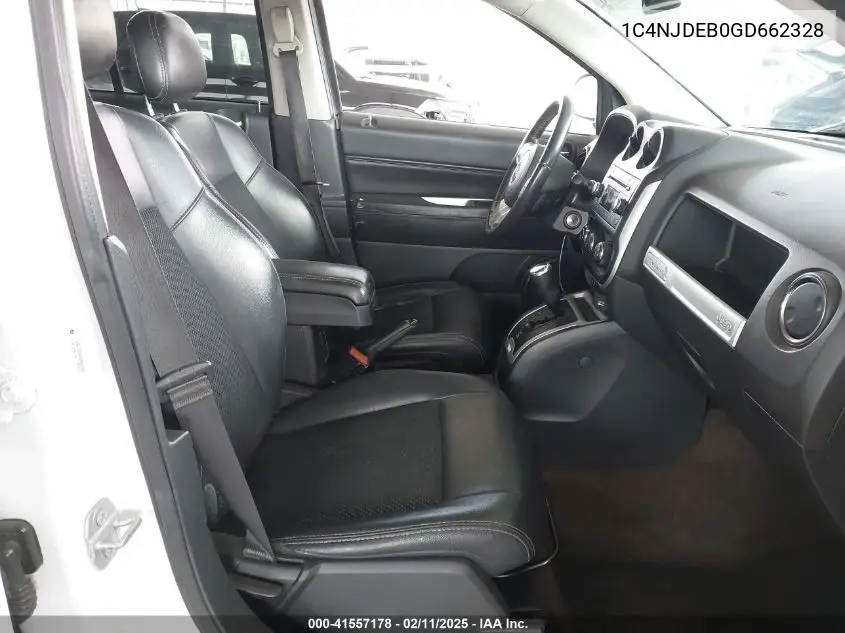 2016 Jeep Compass Latitude VIN: 1C4NJDEB0GD662328 Lot: 41557178