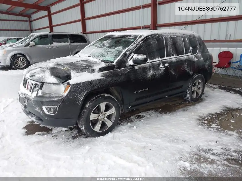 1C4NJDEB3GD762777 2016 Jeep Compass High Altitude Edition