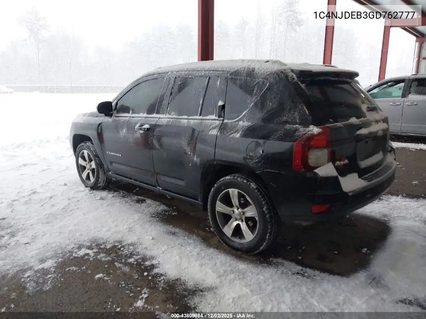 1C4NJDEB3GD762777 2016 Jeep Compass High Altitude Edition