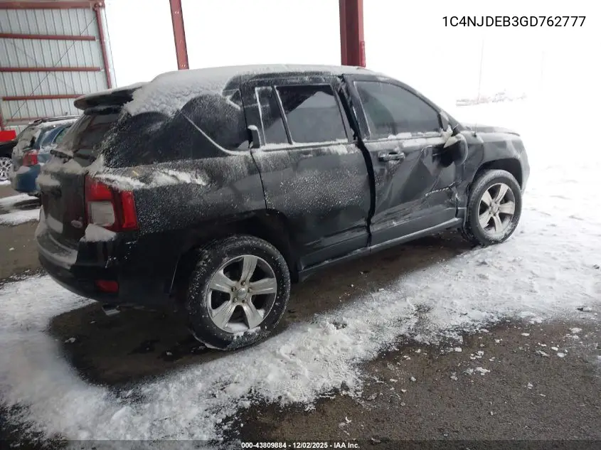 1C4NJDEB3GD762777 2016 Jeep Compass High Altitude Edition