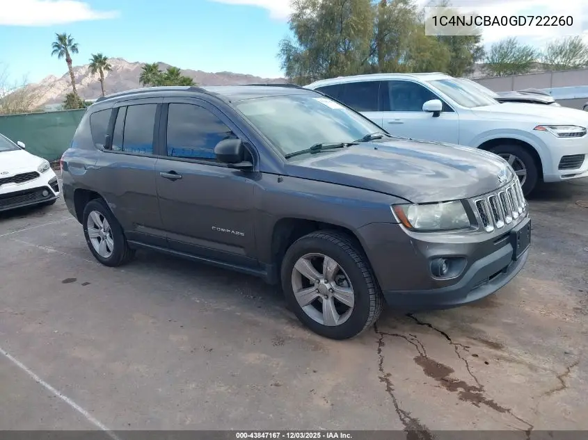 1C4NJCBA0GD722260 2016 Jeep Compass Sport
