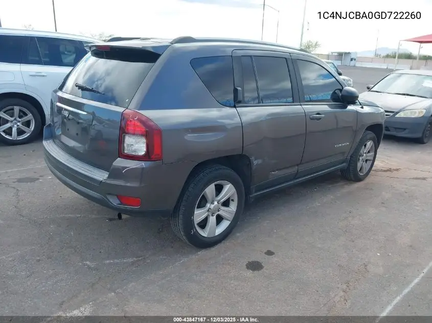 1C4NJCBA0GD722260 2016 Jeep Compass Sport