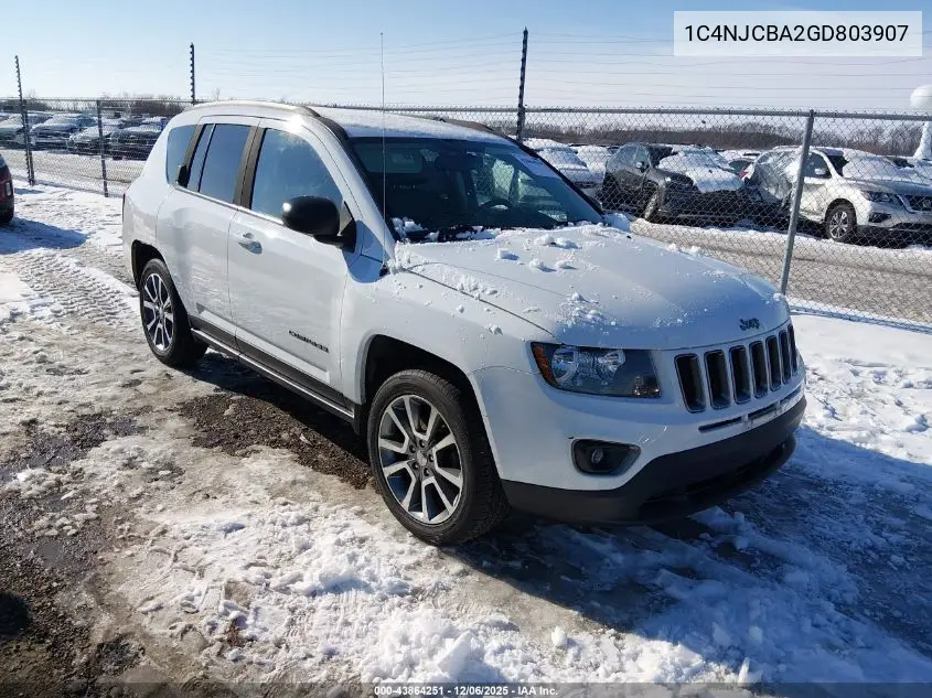 1C4NJCBA2GD803907 2016 Jeep Compass Sport Se