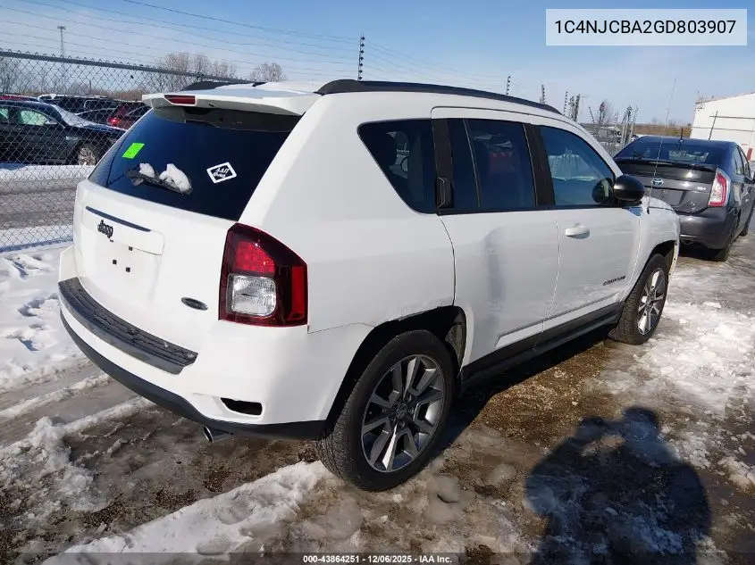 1C4NJCBA2GD803907 2016 Jeep Compass Sport Se