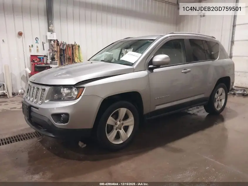 1C4NJDEB2GD759501 2016 Jeep Compass Latitude