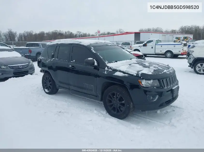 1C4NJDBB5GD598520 2016 Jeep Compass Sport Se