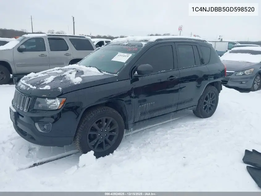 1C4NJDBB5GD598520 2016 Jeep Compass Sport Se