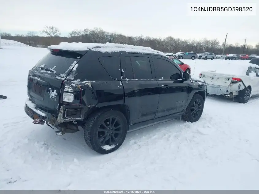 1C4NJDBB5GD598520 2016 Jeep Compass Sport Se