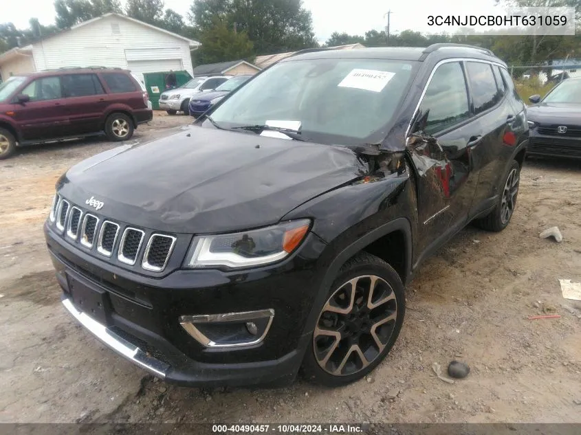 3C4NJDCB0HT631059 2017 Jeep New Compass Limited 4X4