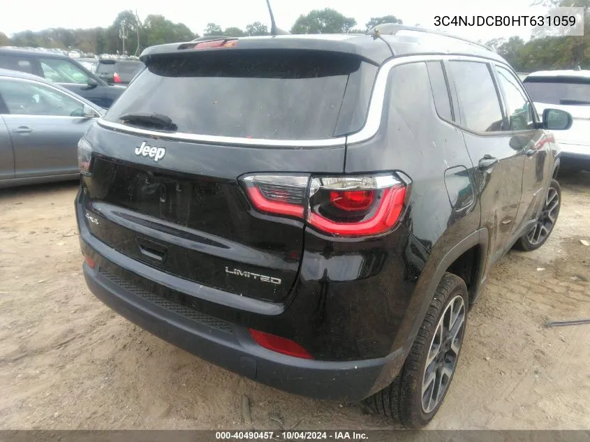 3C4NJDCB0HT631059 2017 Jeep New Compass Limited 4X4