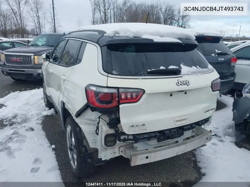3C4NJDCB4JT493743 2018 Jeep Compass Limited