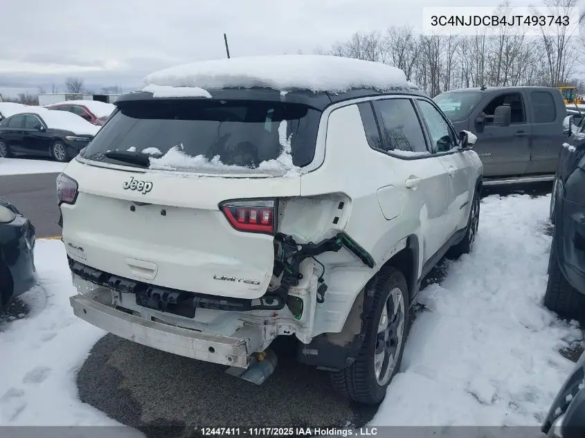 3C4NJDCB4JT493743 2018 Jeep Compass Limited
