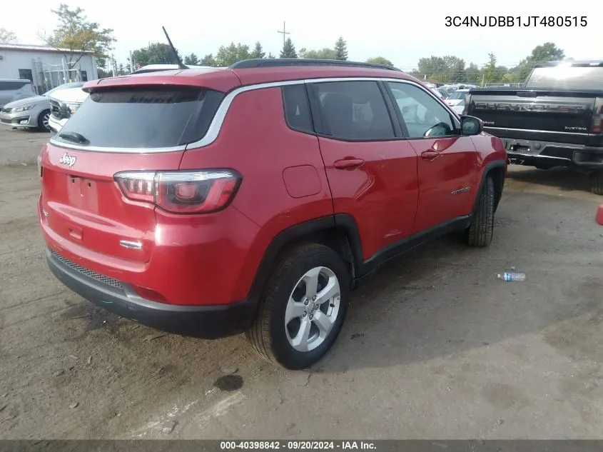 2018 Jeep Compass Latitude 4X4 VIN: 3C4NJDBB1JT480515 Lot: 40398842