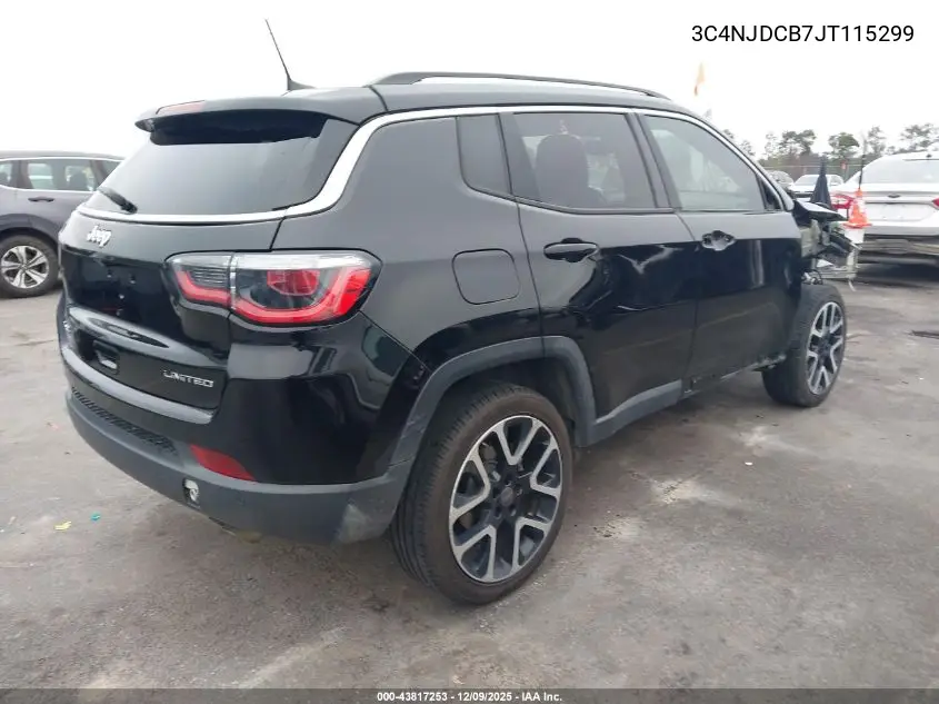 3C4NJDCB7JT115299 2018 Jeep Compass Limited 4X4