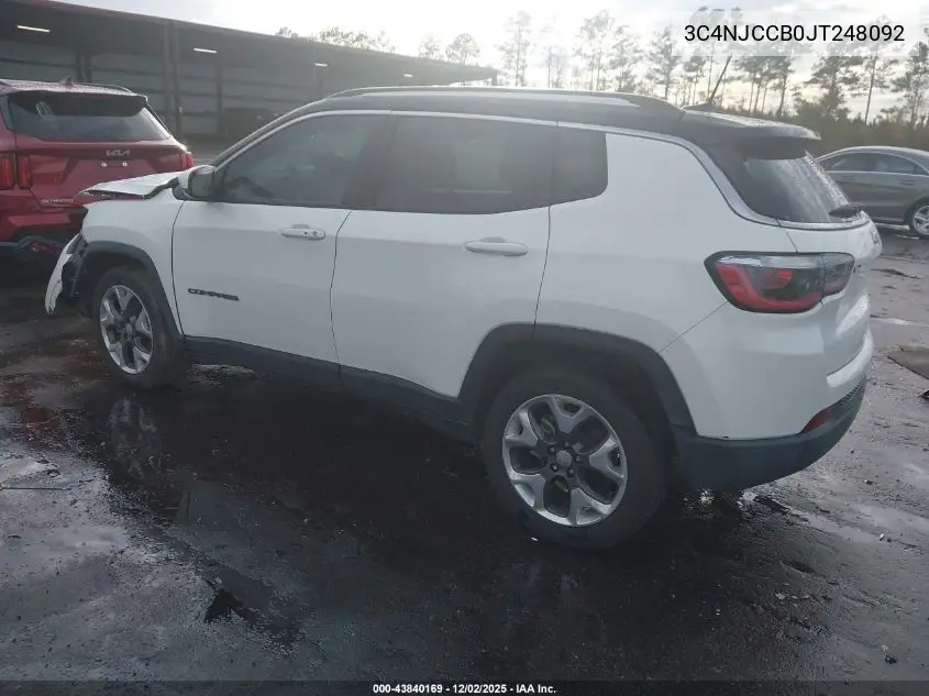 3C4NJCCB0JT248092 2018 Jeep Compass Limited Fwd
