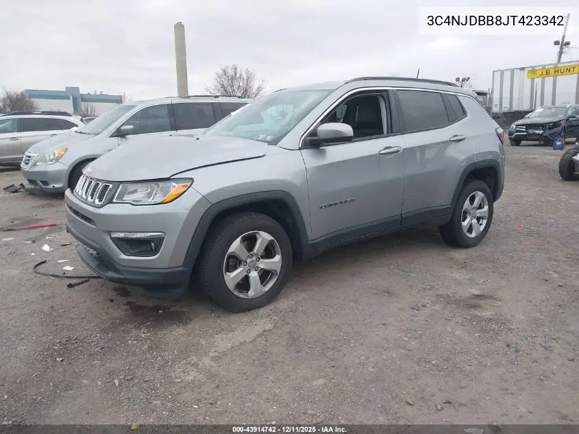 3C4NJDBB8JT423342 2018 Jeep Compass Latitude 4X4