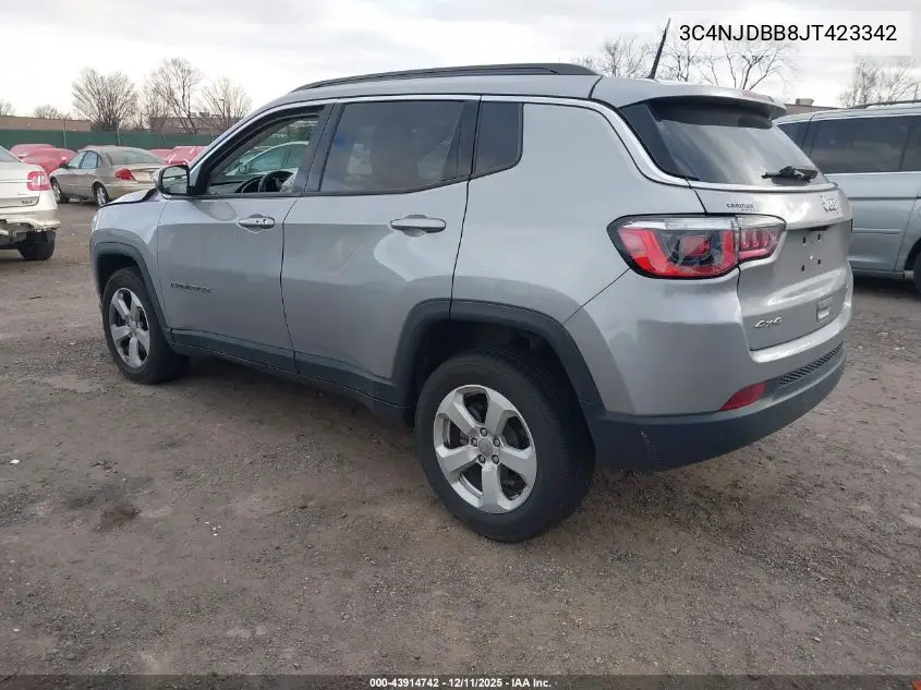 3C4NJDBB8JT423342 2018 Jeep Compass Latitude 4X4