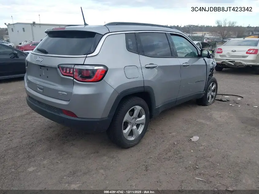 3C4NJDBB8JT423342 2018 Jeep Compass Latitude 4X4