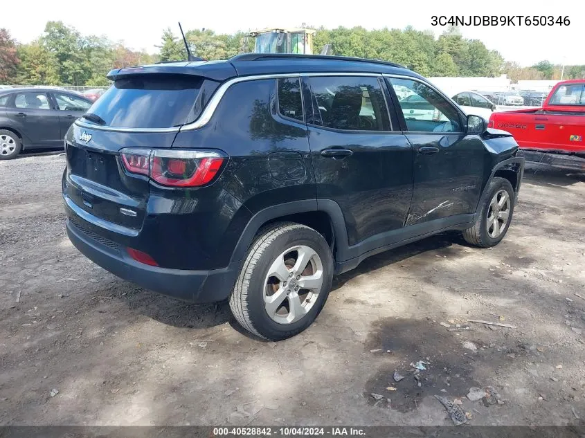 3C4NJDBB9KT650346 2019 Jeep Compass Latitude 4X4