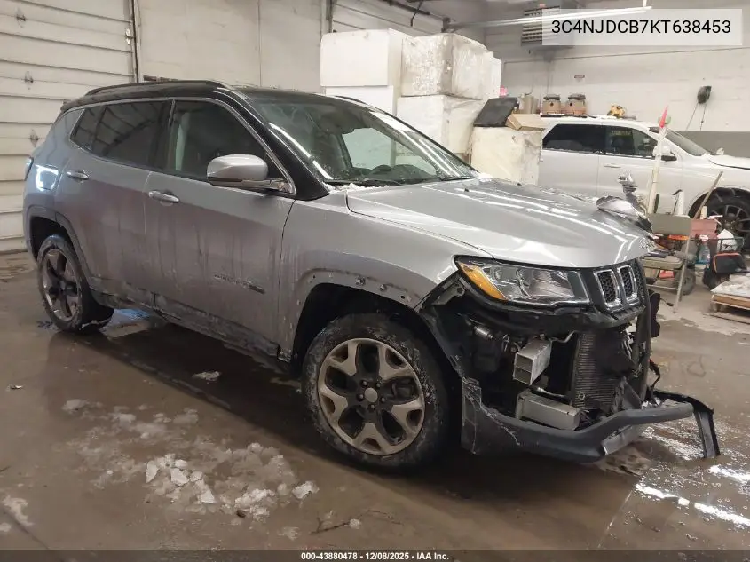 3C4NJDCB7KT638453 2019 Jeep Compass Limited 4X4