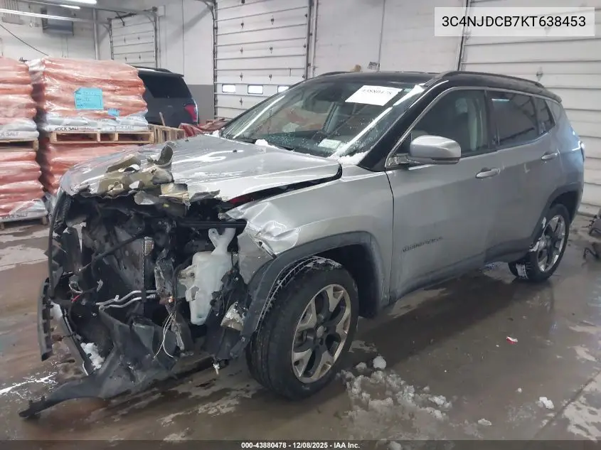 3C4NJDCB7KT638453 2019 Jeep Compass Limited 4X4