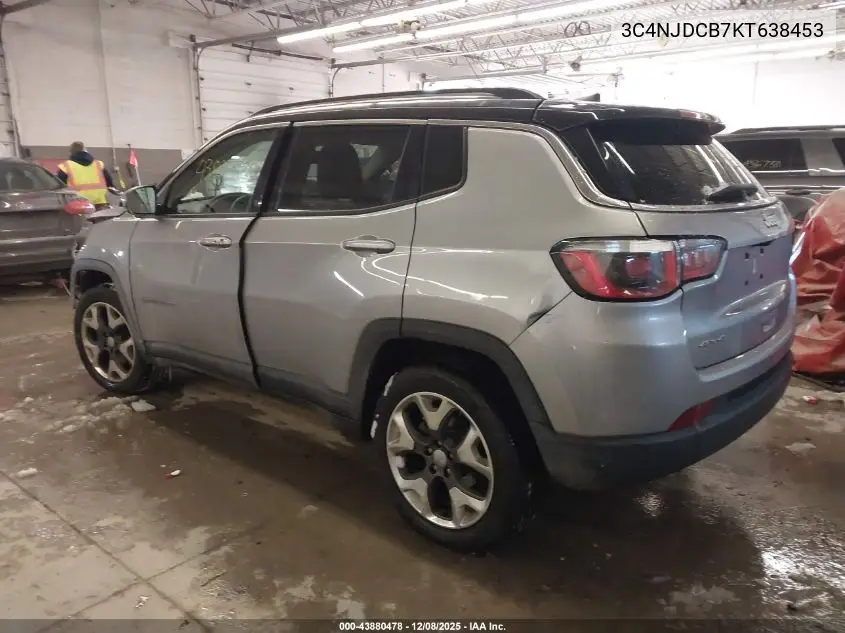 3C4NJDCB7KT638453 2019 Jeep Compass Limited 4X4