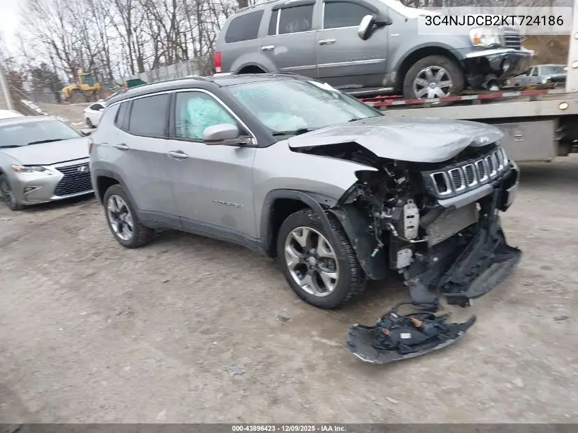 3C4NJDCB2KT724186 2019 Jeep Compass Limited 4X4
