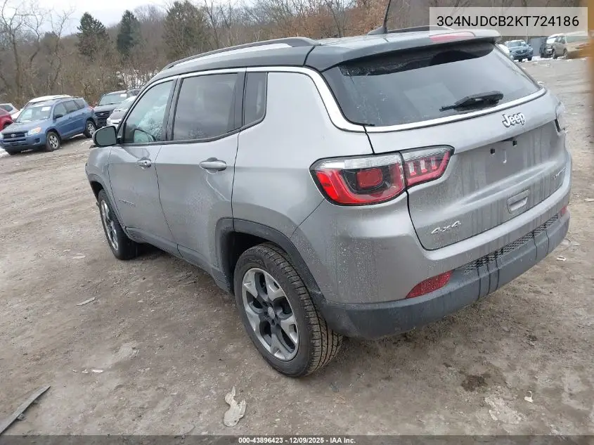 3C4NJDCB2KT724186 2019 Jeep Compass Limited 4X4