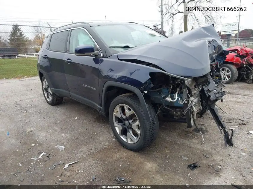 3C4NJDCB8KT666262 2019 Jeep Compass Limited 4X4