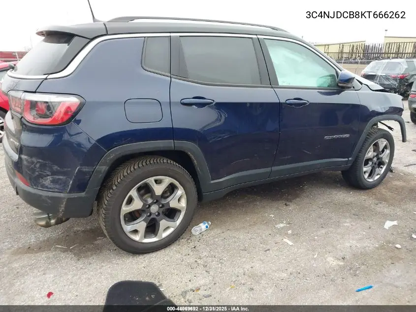 3C4NJDCB8KT666262 2019 Jeep Compass Limited 4X4