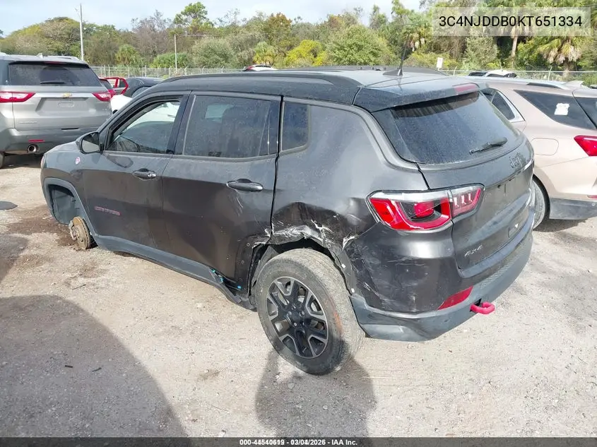 3C4NJDDB0KT651334 2019 Jeep Compass Trailhawk 4X4